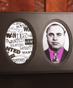 Cadre photo médaillon pas cher, avec photo Al Capone